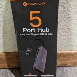 Novoo USB C 5 In 1 Hub