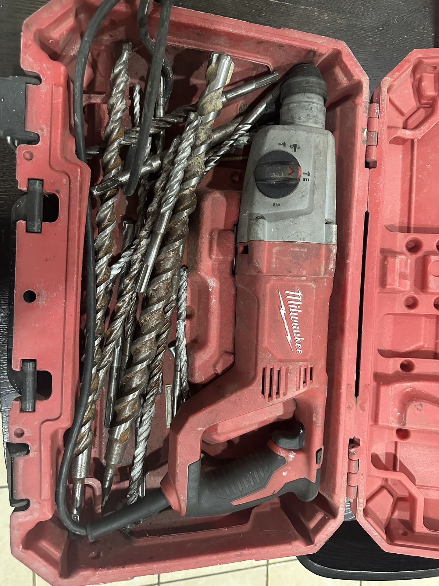 Milwaukee Hammer Drill Concrete With Drill Bits