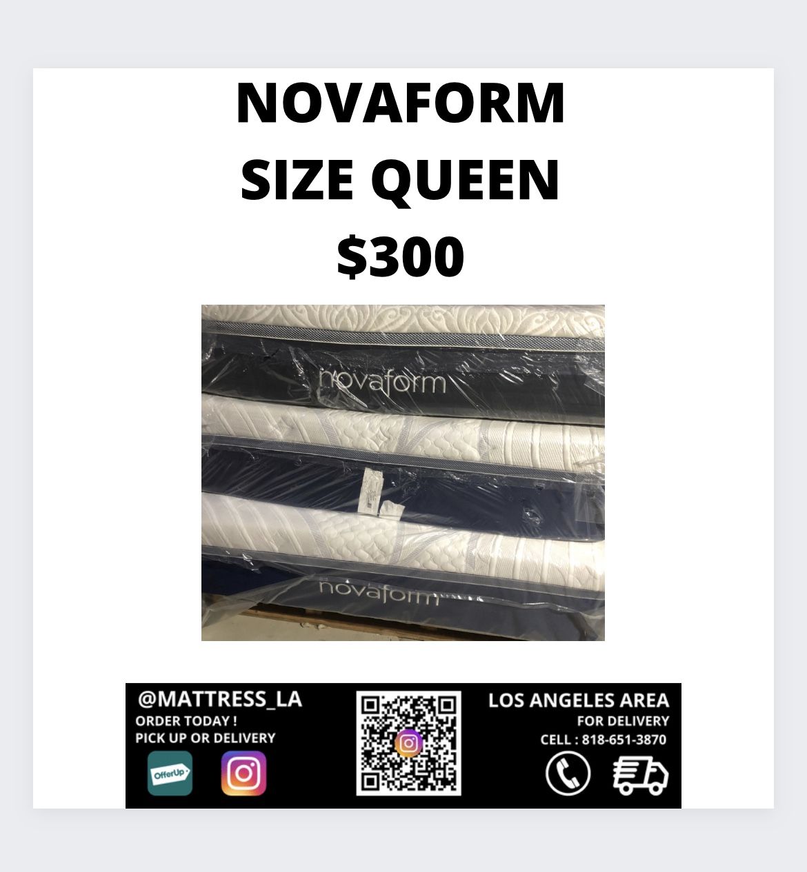 NOVAFORM SIZE QUEEN $300 ‼️