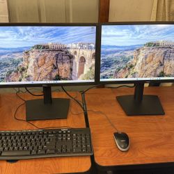 Complete Dell Optiplex 3050 SFF: 2x 22” monitors, Windows 11 Pro, SSD 