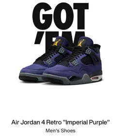 Jordan 4 Lakers