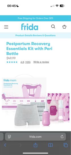Frida Mom Postpartum Recovery Kit w/ Peri Bottle