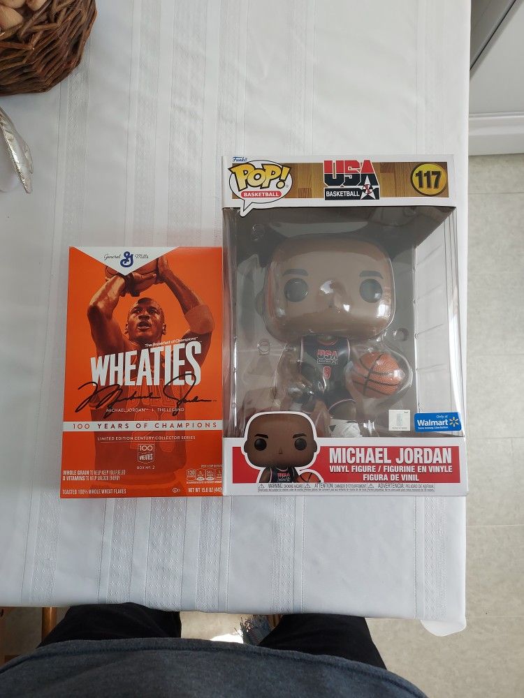 Michael Jordan Funko Pop #117 + Wheaties Box