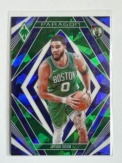 2023-24 Panini Phoenix Paragon Jayson Tatum #7 Blue Ice Parallel Boston Celtics