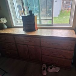 Oak queen size set set