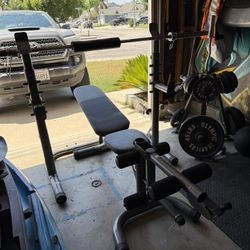 Weight/squat Bench With Olympic Bar 