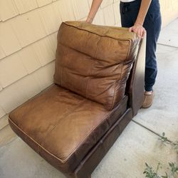 Free Leather Chair On The Curb
