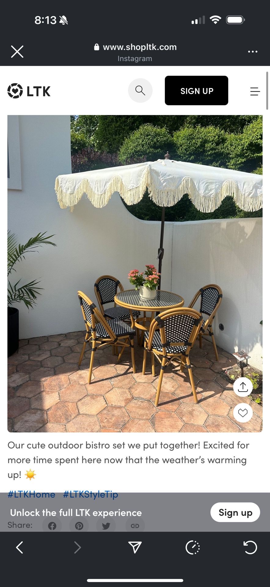 Bistro Table
