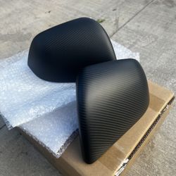 Tesla Model 3 Matte Carbon Fiber Mirror Caps