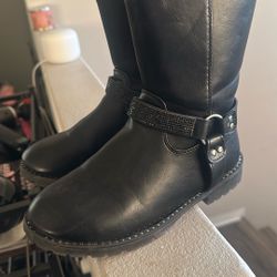 Black boots Girl Size 3 