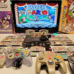 Retro N64 Video Games Paper Mario Party Zelda Blitz Pokémon Gex + More

