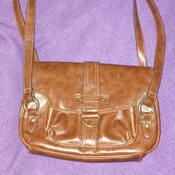 Women's Small Brown Spacious With Many Pockets Purse/Handbag 
