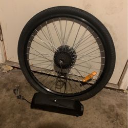 26in E-bike Wheel With E-battery 