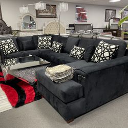 Black Sofa Sectional 🇺🇸 American Made