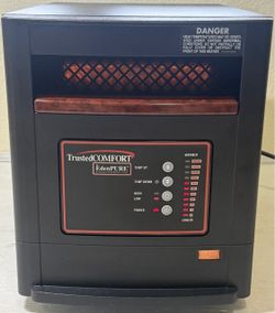 EdenPURE Gen4 A5093/R Quartz Infrared Portable Heater Black Tested Works No Remote