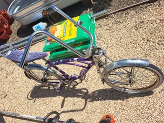 Purple star Low rider bike. 20th. writer by Spring action.