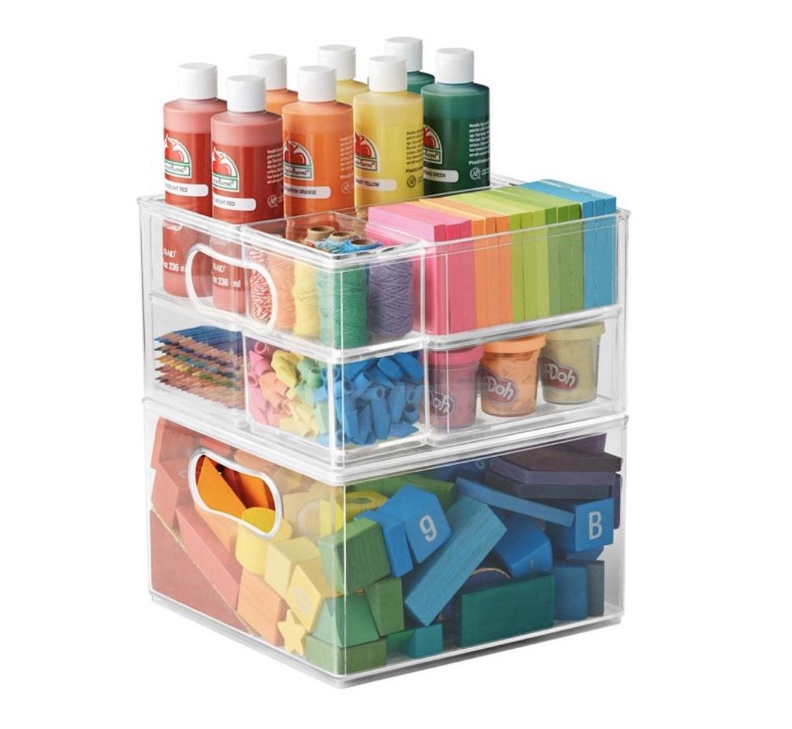 8 Pcs Organization System The Home Edit Clear Bins