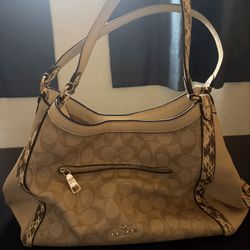Beige Coach Bag