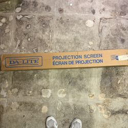 Da-Lite Manual Pull-Down Projection Screen
