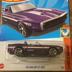 Hot Wheels 2023 69 Shelby GT-500 (Purple) Muscle Mania