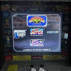 Arcade 1up Street Fighter Championship Edition Video Game Videogame System Console 