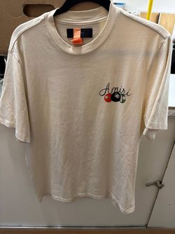 AMIRI Billiards Graphic T-Shirt, Cream, Size 48
