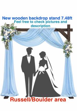 New kusamue Wooden Wedding Arch Frame 7.48 FT, hardware included. Russell/Boulder area