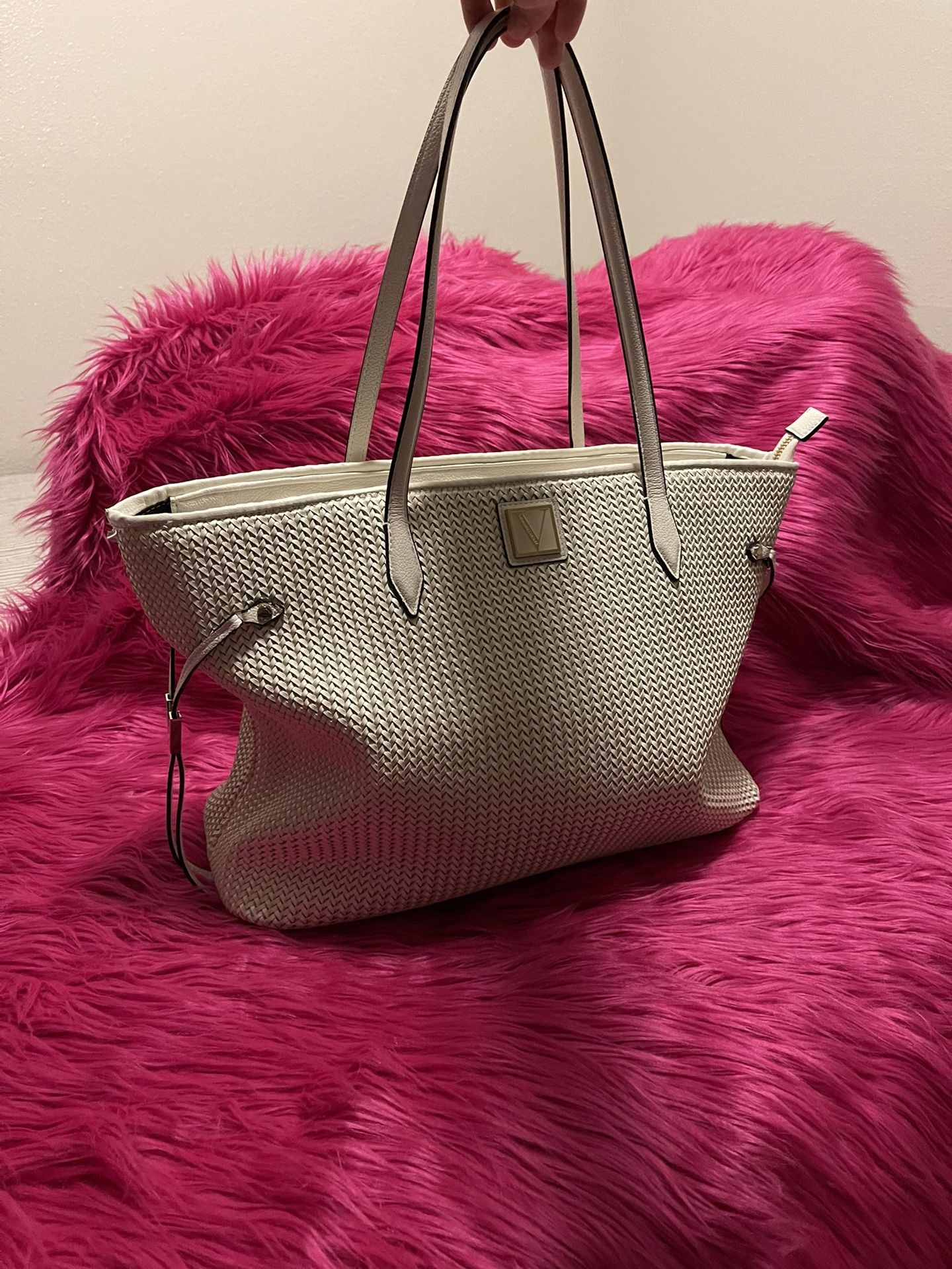 White Large Victoria Secret Tote Bag
