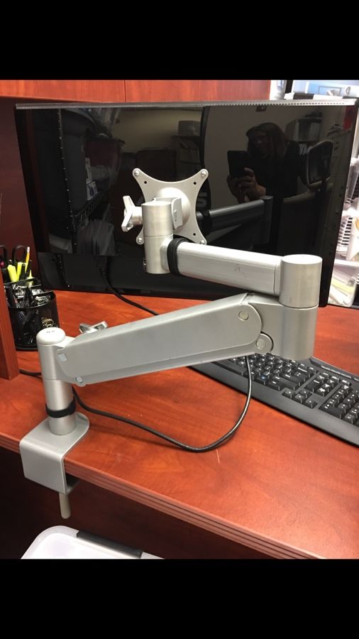 Monitor with ErgoTech Arm