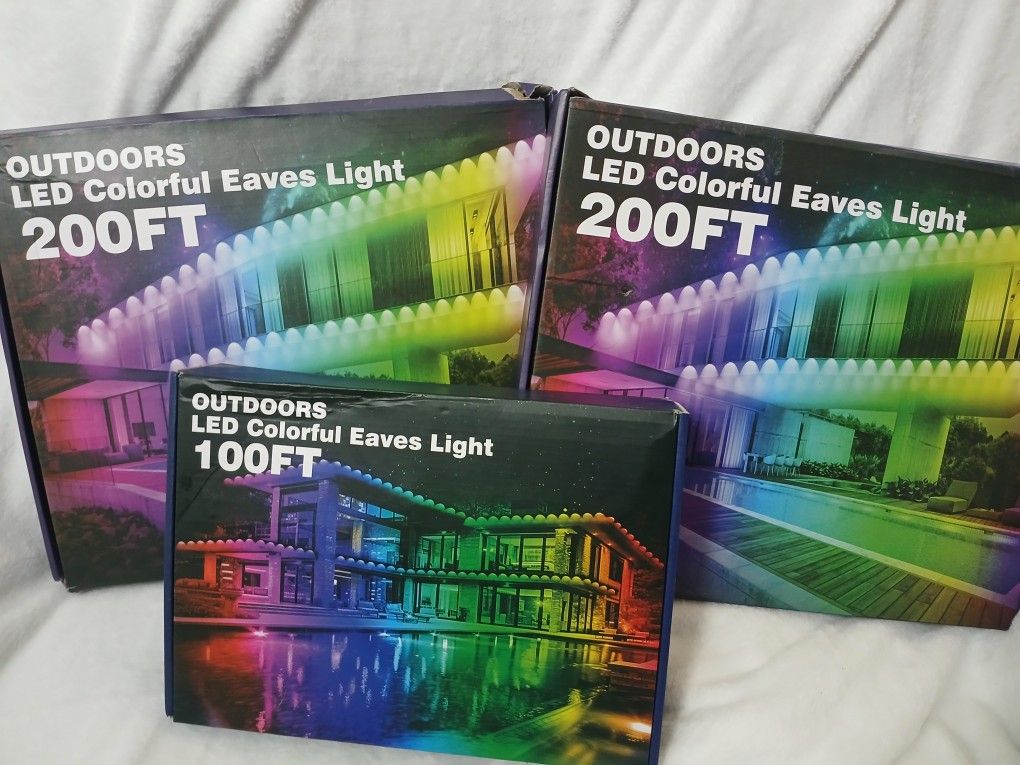 500ft Permanent Outdoor LED Lights