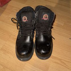 Brahma Mens Gus Wide Width 6" Steel Toe Work Boots