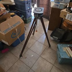 Ries Model A Photoplane Tilt Head Wood Tripod