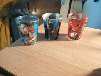 DC Comics Shot Glass Set of 3
