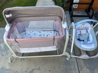 Baby crib & swing