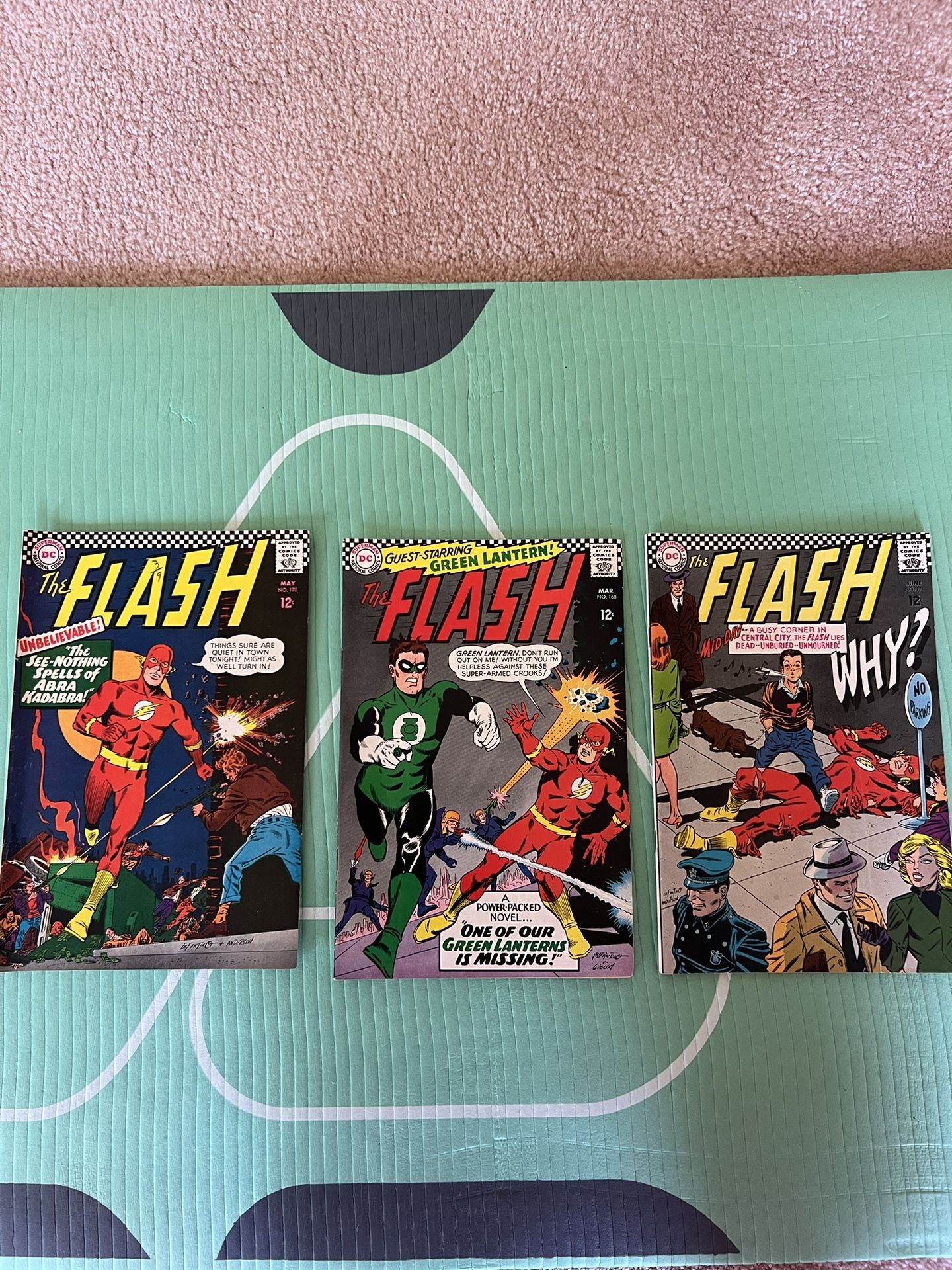 3 Vintage Comics FLASH 