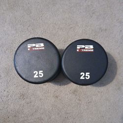 PERFORM BETTER XTREME 25LBS DUMBELL SET