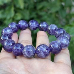 14mm Stretchable Dream Amethyst Bracelet 