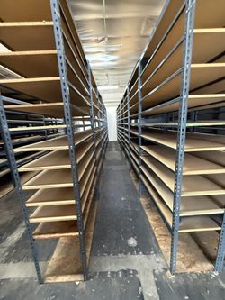 Industrial Racks 48 in W x 18 in D Used 12 Tier Storage Shelving Delivery Available