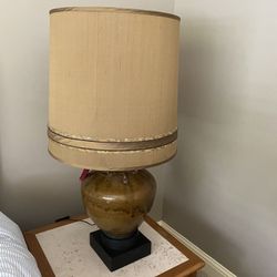 Vintage Pottery Table Lamp
