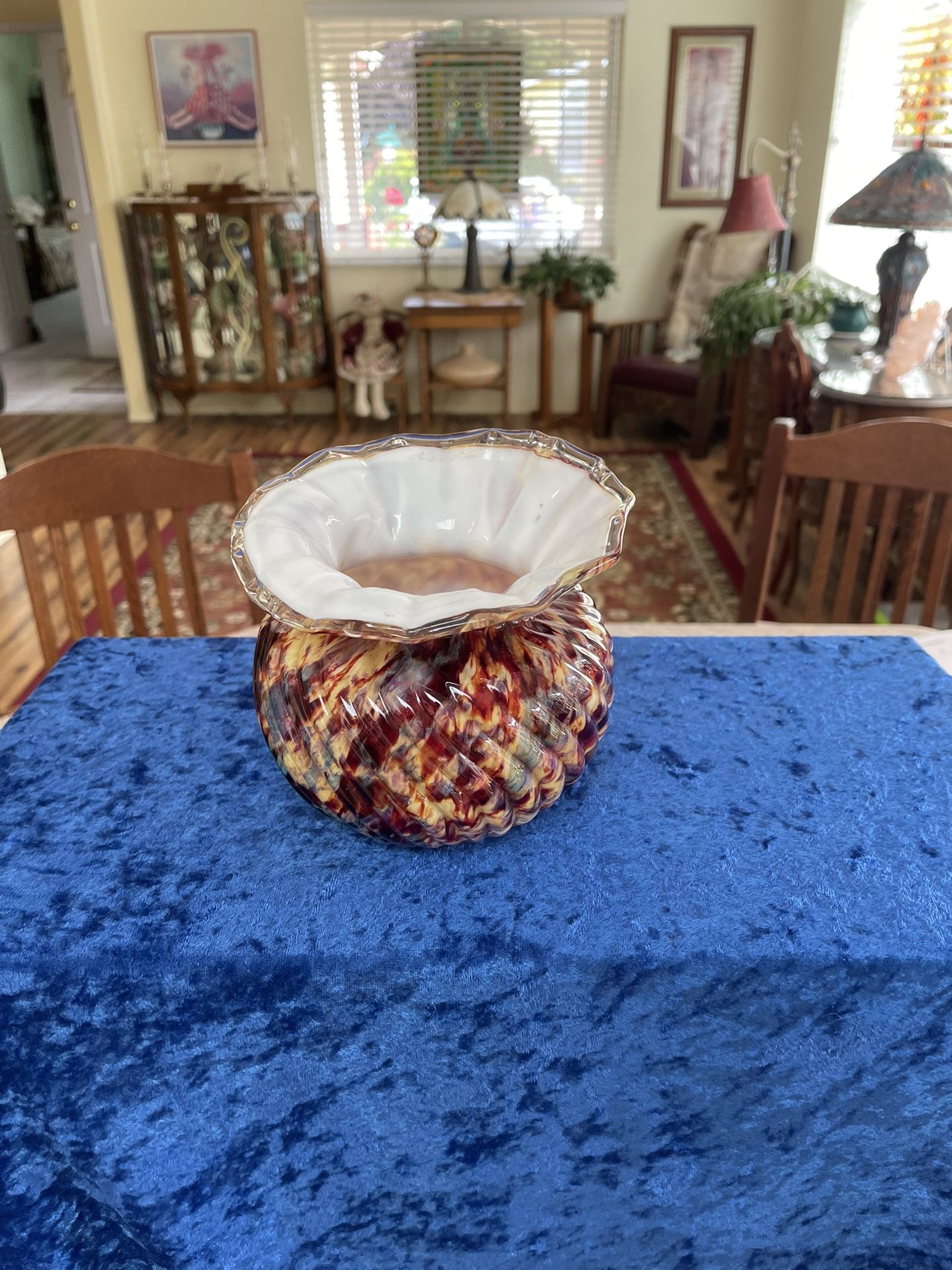 Czechoslovakian Pre.WW2 Franz Welz. Spatter Glass Twisted Ribbed https://offerup.com/redirect/?o=VmFzZS5CZXN0 Guess