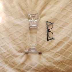 Solid Crystal Heavy Candle Stick Holder