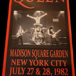 Queen At Madison Square Garden Metal Concert Print