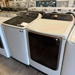 Samsung washer and dryer set electric with warranty