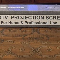 UHDTV Projection 89734L Indoor/Outdoor 100-8k Zero Edge Screens i-Motorized