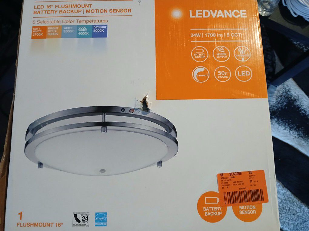 LED 16 " Motion Sensor Light Fixture