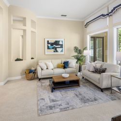 Modern Leather Sofa & Loveseat Set – Neutral Color