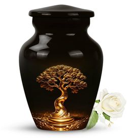 Golden Tree of Life Keepsake Cremation Urn