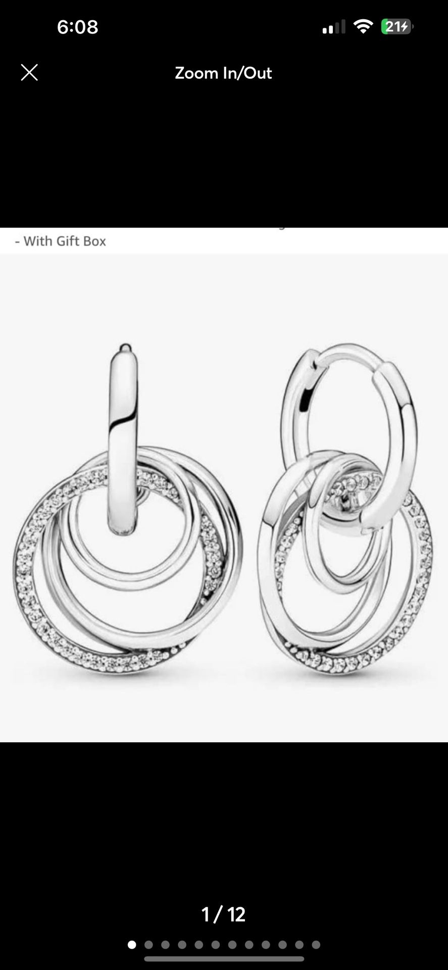 Family always encircled hoop earrings from Pandora