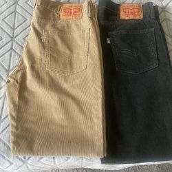 $25 Each …. Levi’s Corduroy Pants (Men’s)514 