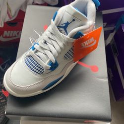 Jordan 4 Military Blue Industrial Blue Size 4y